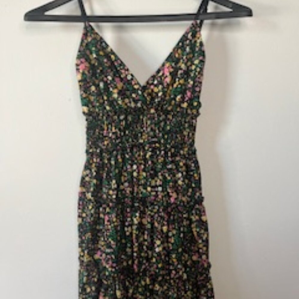 Black floral dress